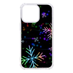 Snowflakes Snow Winter Christmas Iphone 13 Pro Tpu Uv Print Case by Amaryn4rt