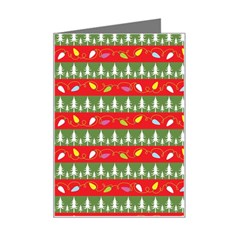 Christmas-papers-red-and-green Mini Greeting Card