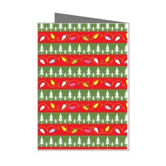 Christmas-papers-red-and-green Mini Greeting Cards (pkg Of 8) by Amaryn4rt