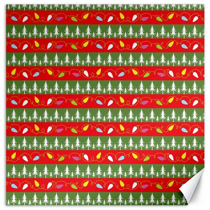 Christmas-papers-red-and-green Canvas 20  x 20 