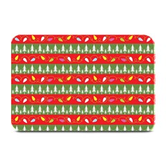 Christmas-papers-red-and-green Plate Mats by Amaryn4rt