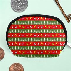 Christmas-papers-red-and-green Accessory Pouch (medium) by Amaryn4rt