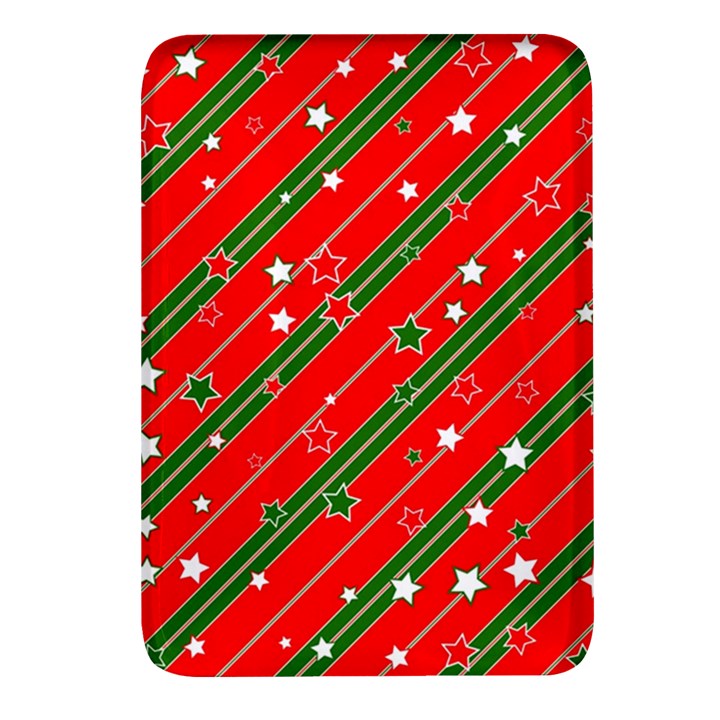 Christmas-paper-star-texture     - Rectangular Glass Fridge Magnet (4 pack)