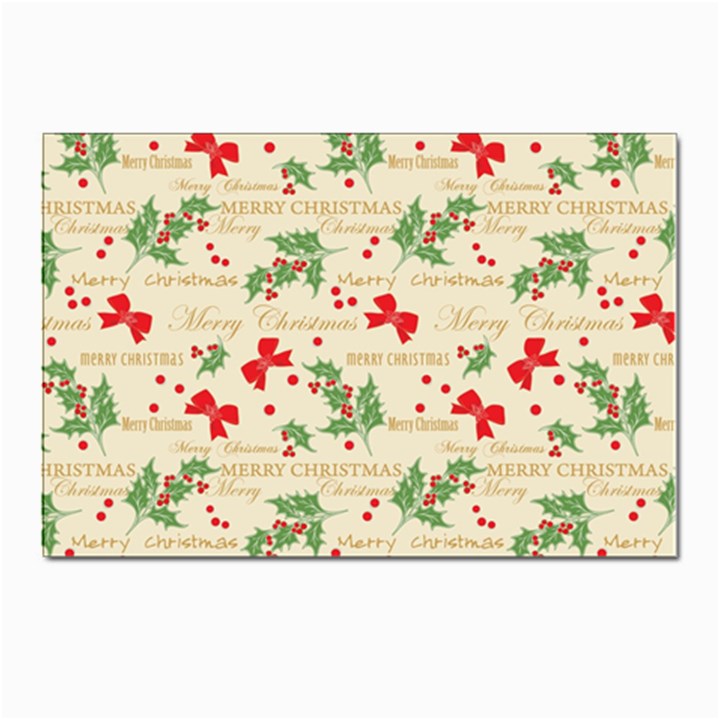 Christmas-paper-scrapbooking-- Postcard 4 x 6  (Pkg of 10)