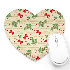 Christmas-paper-scrapbooking-- Heart Mousepad by Amaryn4rt