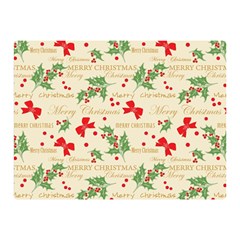 Christmas-paper-scrapbooking-- Two Sides Premium Plush Fleece Blanket (mini) by Amaryn4rt