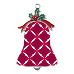 Christmas-background-wallpaper Metal Holly Leaf Bell Ornament by Amaryn4rt