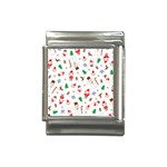 Christmas Shading Pattern Italian Charm (13mm) Front