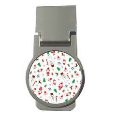 Christmas Shading Pattern Money Clips (round)  by Amaryn4rt