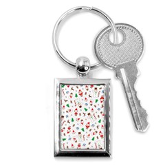 Christmas Shading Pattern Key Chain (rectangle) by Amaryn4rt