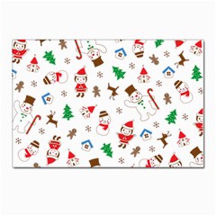 Christmas Shading Pattern Postcard 4 x 6  (pkg Of 10) by Amaryn4rt