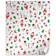 Christmas Shading Pattern Canvas 11  X 14  by Amaryn4rt