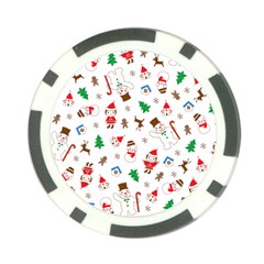 Christmas Shading Pattern Poker Chip Card Guard by Amaryn4rt