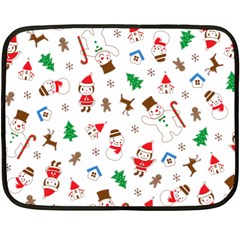 Christmas Shading Pattern Fleece Blanket (mini) by Amaryn4rt