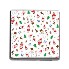 Christmas Shading Pattern Memory Card Reader (square 5 Slot) by Amaryn4rt