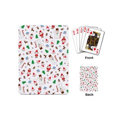 Christmas Shading Pattern Playing Cards Single Design (mini) by Amaryn4rt