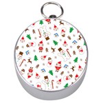 Christmas Shading Pattern Silver Compasses Front