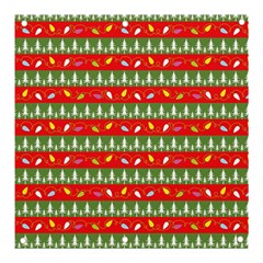 Christmas-papers-red-and-green Banner And Sign 3  X 3  by Amaryn4rt