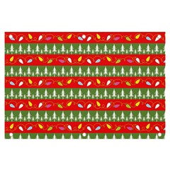 Christmas-papers-red-and-green Banner And Sign 6  X 4  by Amaryn4rt