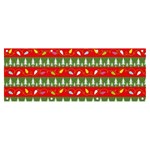 Christmas-papers-red-and-green Banner and Sign 8  x 3  Front