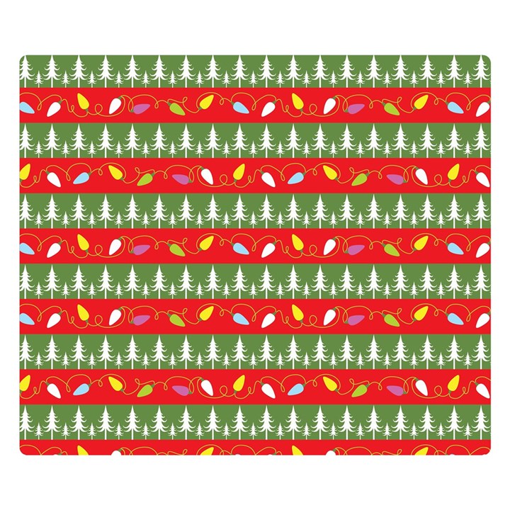 Christmas-papers-red-and-green Premium Plush Fleece Blanket (Small)