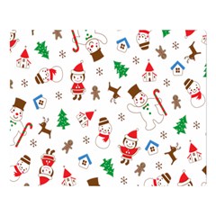 Christmas Shading Pattern Two Sides Premium Plush Fleece Blanket (large) by Amaryn4rt