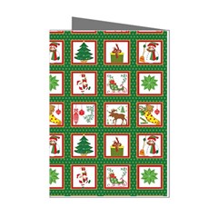 Christmas-paper-christmas-pattern Mini Greeting Cards (pkg Of 8) by Amaryn4rt