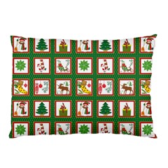 Christmas-paper-christmas-pattern Pillow Case (two Sides) by Amaryn4rt