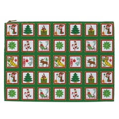 Christmas-paper-christmas-pattern Cosmetic Bag (xxl) by Amaryn4rt