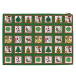 Christmas-paper-christmas-pattern Cosmetic Bag (XXL) Back