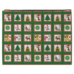 Christmas-paper-christmas-pattern Cosmetic Bag (xxxl) by Amaryn4rt