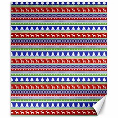 Christmas-color-stripes Pattern Canvas 20  X 24  by Amaryn4rt