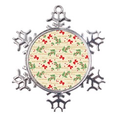 Christmas-paper-scrapbooking-- Metal Large Snowflake Ornament by Amaryn4rt