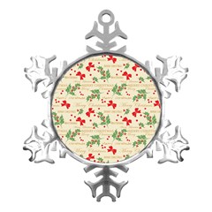 Christmas-paper-scrapbooking-- Metal Small Snowflake Ornament by Amaryn4rt