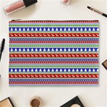 Christmas-color-stripes Pattern Cosmetic Bag (XL) Front