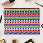 Christmas-color-stripes Pattern Cosmetic Bag (XL) Back