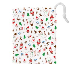 Christmas Shading Pattern Drawstring Pouch (4xl) by Amaryn4rt