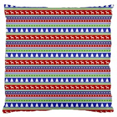 Christmas-color-stripes Pattern Standard Premium Plush Fleece Cushion Case (one Side) by Amaryn4rt