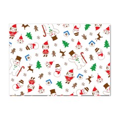 Christmas Shading Pattern Crystal Sticker (a4) by Amaryn4rt