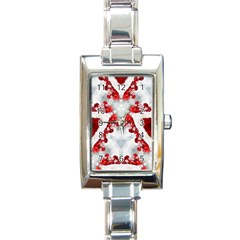 Christmas-background-tile-gifts Rectangle Italian Charm Watch by Amaryn4rt