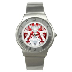 Christmas-background-tile-gifts Stainless Steel Watch by Amaryn4rt