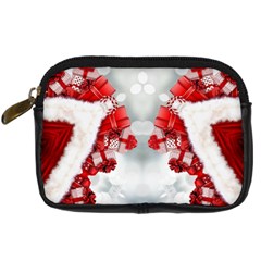 Christmas-background-tile-gifts Digital Camera Leather Case by Amaryn4rt