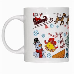 Christmas Theme Decor Illustration Pattern White Mug by Amaryn4rt