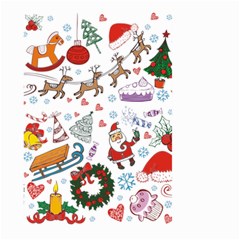 Christmas Theme Decor Illustration Pattern Large Garden Flag (two Sides) by Amaryn4rt