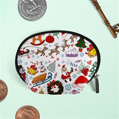 Christmas Theme Decor Illustration Pattern Accessory Pouch (small) by Amaryn4rt