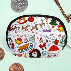 Christmas Theme Decor Illustration Pattern Accessory Pouch (medium) by Amaryn4rt