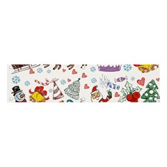 Christmas Theme Decor Illustration Pattern Banner And Sign 4  X 1  by Amaryn4rt