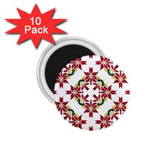 Christmas-wallpaper-background 1 75  Magnets (10 Pack)  by Amaryn4rt