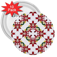 Christmas-wallpaper-background 3  Buttons (10 Pack)  by Amaryn4rt