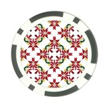 Christmas-wallpaper-background Poker Chip Card Guard (10 pack) Front